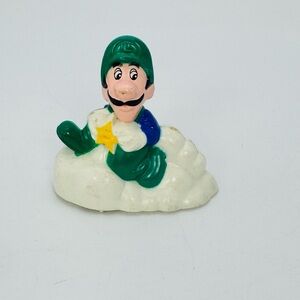 Vintage 1989 McDonald's Nintendo Happy Luigi Cloud Rolling Car Super Mario